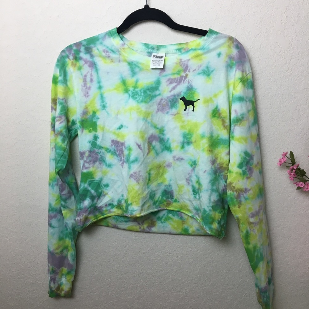 VS Pink TieDye Longsleeved